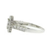 14k White Gold Mosaic Square Diamond Ring