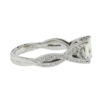 Tacori 18k White Gold Princess Cut Diamond Engagement Ring Aprox 1.00 ctw