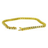 14k Yellow Gold Diamond Tennis Bracelet Aprox. 2.00 ctw