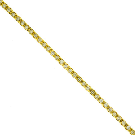 14k Yellow Gold Diamond Tennis Bracelet Aprox. 2.00 ctw