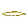 14k Yellow Gold Diamond Tennis Bracelet Aprox. 2.00 ctw