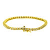 14k Yellow Gold Diamond Tennis Bracelet Aprox. 2.00 ctw