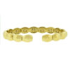 18k Yellow Gold Pave Diamond Bangle Bracelet Approx 3.00ctw