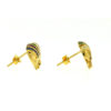 18k Yellow Gold Elephant Multi-Color Earrings