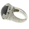 Judith Ripka Sterling Silver Ring W/ Black Onyx Stone