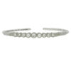 Judith Ripka Sterling Silver Thin Cuff Bracelet