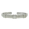 Judith Ripka Sterling Silver CZ Cuff Bracelet