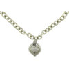 Judith Ripka Sterling Silver Heart Necklace