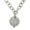 Judith Ripka Sterling Silver Heart Necklace