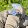 Tiffany & Co. 1.28 H VVS2 Platinum Diamond Engagement Ring Inclds Box Certs GIA