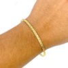 14k Yellow Gold Thin Bangle Bracelet