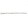 14k White Gold Chain Bracelet W/ Diamonds