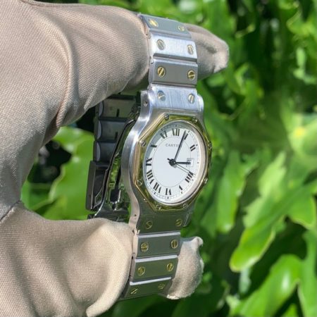 Cartier Santos Octogon 31mm Stainless Steel/Gold Ladies Watch