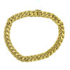 18k Yellow Gold Men's Cuban Link Chain Bracelet