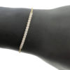 18k Yellow Gold Diamond Station Thin Ladies Bracelet .50 CTW