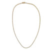 14k Yellow Gold VS Diamond Tennis Necklace 6.76 CTW