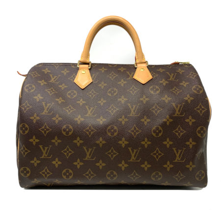 Louis Vuitton Speedy 35 Brown Monogram Canvas Handbag