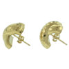 14k Yellow Gold Half Hoop Ladies Earrings