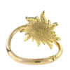 14k Yellow Gold Sun Bangle Bracelet