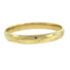 14k Yellow Gold Textured Bangle Bracelet