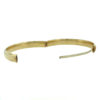 14k Yellow Gold Textured Bangle Bracelet