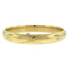 14k Yellow Gold Textured Bangle Bracelet