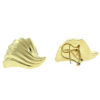 14k Yellow Gold Wave Ladies Earrings