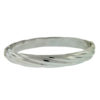 14k White Gold Bangle Bracelet