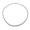 14k White Gold VS Diamond Tennis Necklace 6.76 CTW