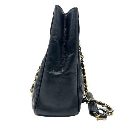 Chanel Black Quilted Soft Leather Medium Shoulder Bag
