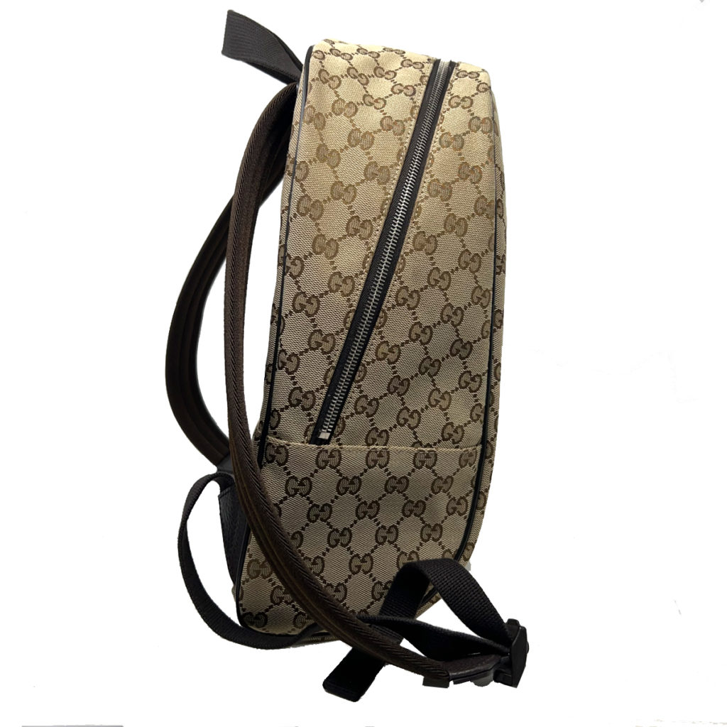 GUCCI GG Monogram Canvas Travel Backpack Bag Beige 449906