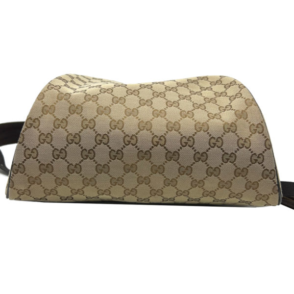Gucci GG Denim Monogram Canvas Small Bucket Tote Handbag - Boca