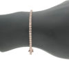 14k Rose Gold Diamond Tennis Bracelet 2.30 CTW