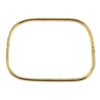 18k Yellow Gold Rectangular Bangle Bracelet