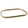 18k Yellow Gold Rectangular Bangle Bracelet