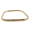 18k Yellow Gold Rectangular Bangle Bracelet