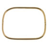 18k Yellow Gold Rectangular Bangle Bracelet