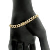 18k Yellow Gold Cuban Link Diamond Ladies Bracelet 1.80 CTW