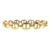 18k Yellow Gold Mariner Link Diamond Bangle Ladies Bracelet 2.25 CTW