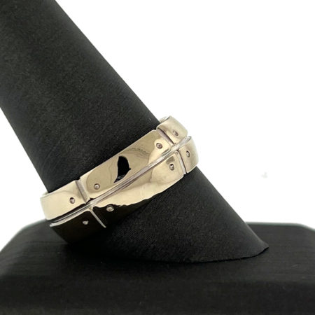 18k White Gold Tiffany & Co Men's Band Ring