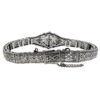 14k White Gold & Diamond Vintage Ladies Bracelet