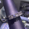 10k White Gold 5 Stone Diamond Band Ring Aprox 1.0 TCW