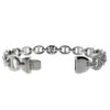 18k White Gold Mariner Link Diamond Bangle Ladies Bracelet 2.25 CTW