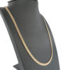 14k Yellow Gold Flat Men's Chain Link Necklace