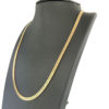 14k Yellow Gold Flat Men's Chain Link Necklace