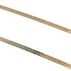 14k Yellow Gold Flat Men's Chain Link Necklace