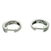 18k White Gold Diamond Hoop Earrings .50 TCW