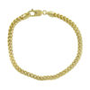 14k Yellow Gold Men's Wheat Link Bracelet