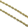 18k Yellow Gold Men's Rope Chain Necklace