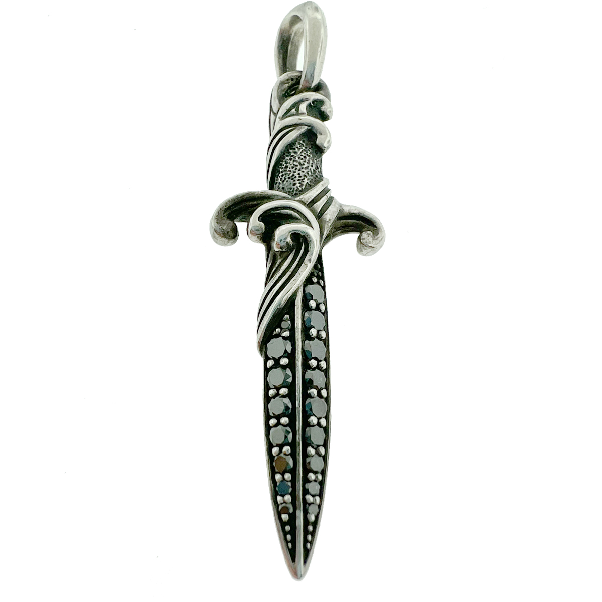 silver diamond dagger